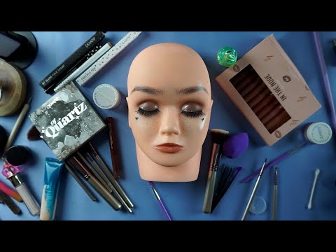 [ASMR] Colourpop Of Quartz Makeup Look on Mannequin