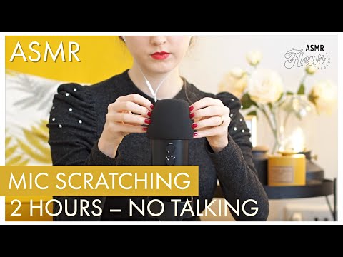 ASMR | 2 hour mic scratching | 2021 compilation microphone scratching - head massage (no talking)