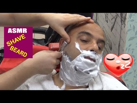 ASMR TURKISH MASSAGE BARBER 💈 shave beard = NO TALKING = sleep sounds = sakal kesmek = uyutan ses