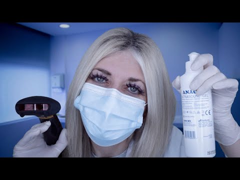 ASMR Ultrasound Scan & Medical Exam for Thyroid Disease - Personal Attention, Typing, Latex Gloves