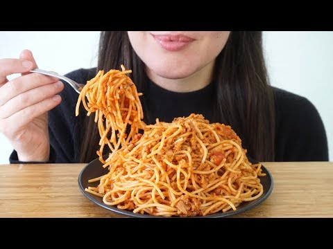 ASMR Eating Sounds: Spaghetti! (No Talking)