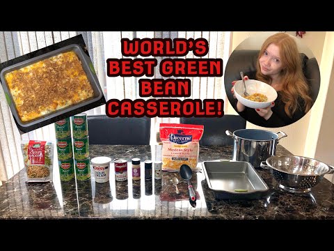 ASMR ~ BEST GREEN BEAN CASSEROLE IN THE WORLD! Step by step instructions! CHEAP & EASY!