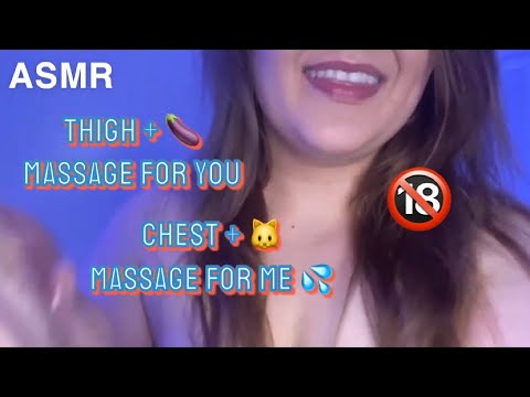 ASMR | topless oil massage until we both finish 🥵🍆🐱