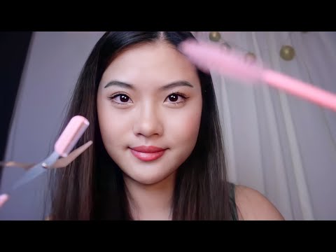 ASMR~Beauty Salon~Doing Your Brows & Lashes