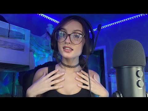 ASMR | Fast & Aggressive Collarbone Tapping & Hand sounds w/ Some Headset Tapping