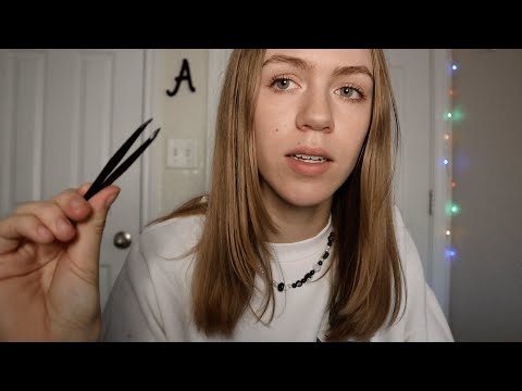 ASMR Plucking and Shaping Your Eyebrows