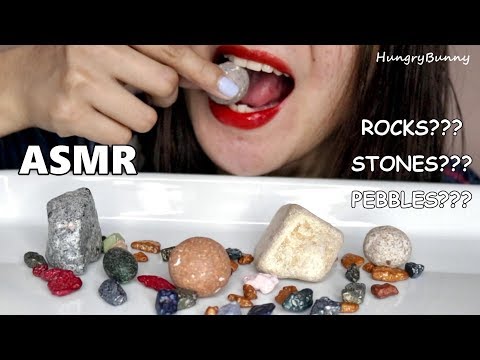 ASMR Stones | Pebbles | Eating Sounds | No Talking Mukbang | Hungry Bunny