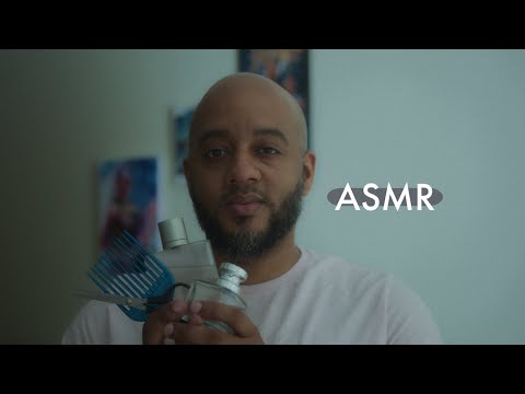 ASMR Cologne Test, Combing Then Cutting Your Hair, & *Scalp MASSAGE*  Roleplay