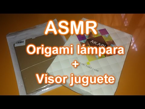 ASMR español origami lámpara y visor realidad virtual (juguete)/ susurros