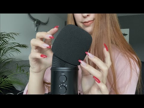 ASMR | NAIL TAPPING, MIC TRIGGERS WITH COVER and MOUTH SOUNDS✨