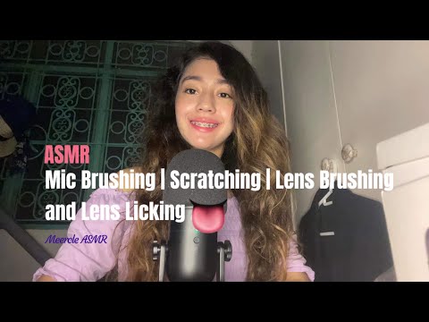 ASMR Mic Brushing | Scratching | Lens Brushing and Lens Licking