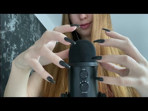 ASMR | MIC SCRATCHING with LONG CLAWS💥