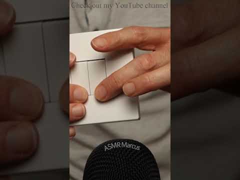 ASMR Flicking Buttons On And Off A Small Wall Socket Switch #short