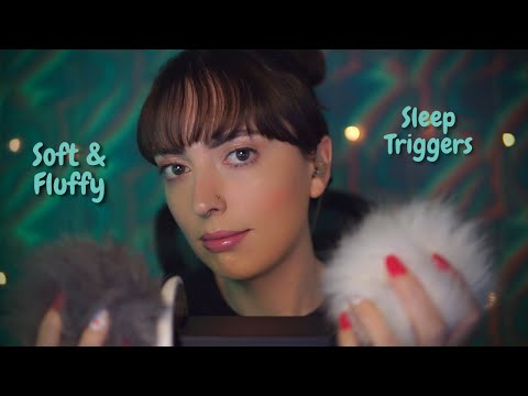ASMR- Fluffy & soft triggers to help you sleep- NO talking!
