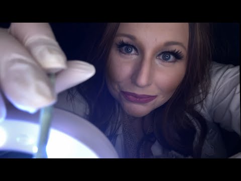 ASMR Extensive Face Examination Roleplay | Magnifying Glass | Whispering | Latex Gloves