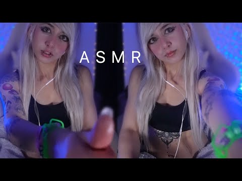 Intimate ASMR:GF cleans face with spit