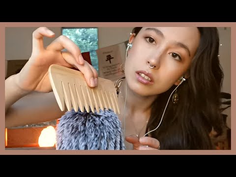 ASMR || Can I POKE You? CLAWING your FACE with an BAMBOO COMB + inaudible whispering