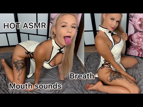 HOT ASMR | EAR NOMS in my Japan dress | mouth sounds | breath