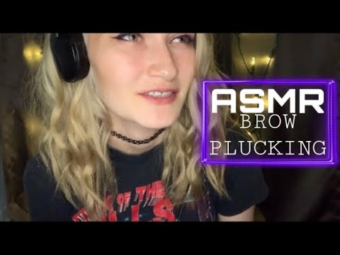 ASMR - friend plucks your eyebrows roleplay