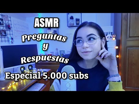 ASMR PREGUNTAS Y RESPUESTAS❓🥰❔! ESPECIAL 5.000 SUBS! | ASMR en español | ASMR para dormir | Pandasmr