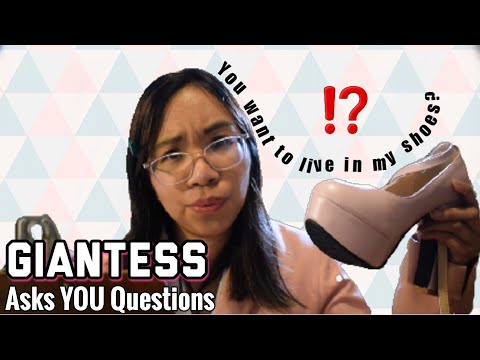 ASMR: GIANTESS Asks YOU Questions (Shoe Sounds, Writing & Pen Noms)  👠🤔 [Soft Spoken, Roleplay]