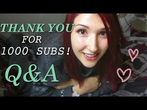 ❤ 1K SUB SPECIAL! ❤ ASMR Q&A ❤ Answering Your Questions! ❤