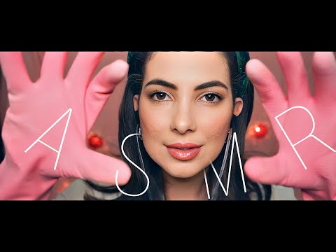 ASMR MASSAGEANDO SEU ROSTO E SEU PECOÇO COM LUVAS ATÉ VOCÊ DORMIR | Sweet Carol