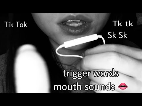[ASMR] Relaxing trigger words with hand movements🤤 Tk-tk, sk-sk | ASMR SAVAGE