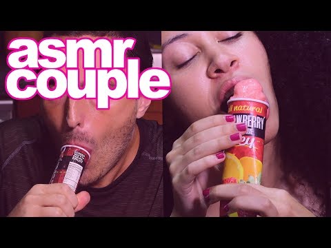 ASMR 1 Hour Couples Popsicle Soft Slurping Sounds | Nomnomsammieboy + Nomnomsammiegirl