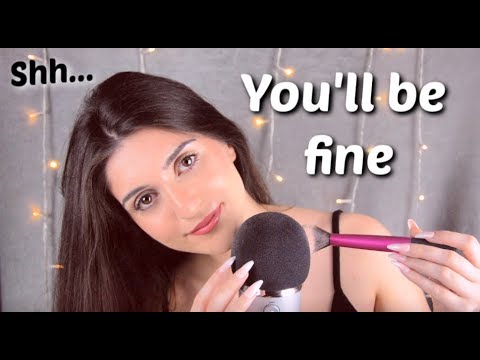 ASMR Let Me Calm You Down! (shh, face brushing, you're going to be ok, personal attention)
