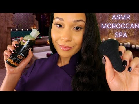 ASMR Moroccan Spa Roleplay 🌿Hair & Steam Facial Treatment Scalp Massage W/ Layered Sounds