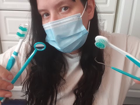 #ASMR Dental Hygienist Cleans Your Teeth  - Check Up Visit - #relaxing #asmrtingles Dentist