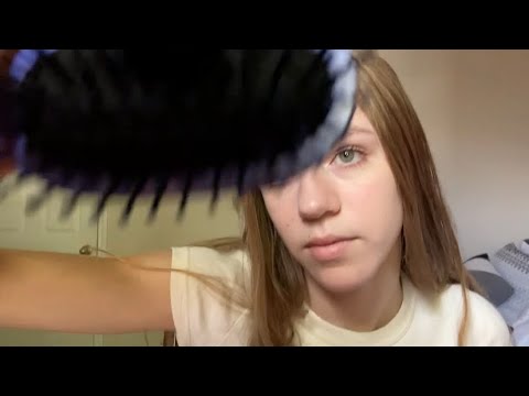 ASMR Brushing, Face Tracing, and Spray Sounds