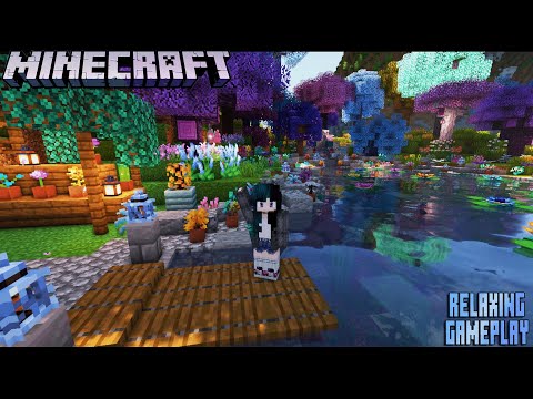 Minecraft garden building in the rain & telling you a bed time story