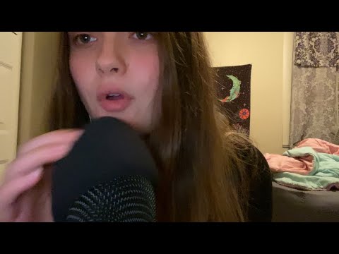 ASMR mic pumping, stuttering, gum chewing, lipgloss, adhd triggers, + more 🫶🏻‼️