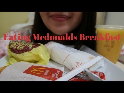 Eating Mcdonalds Breakfast | ASMR Eating Sounds | CLOSE UP & TEST