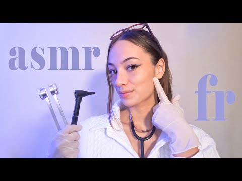 ASMR Français 👂 Examen médical des oreilles à la Clinique Sommeil ⚕️ lotion, cotton tige, etc. 3DiO