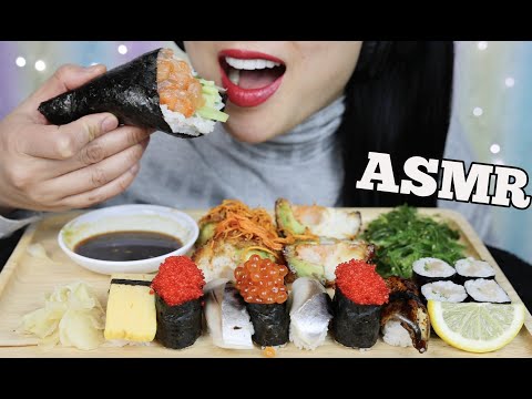 ASMR SUSHI PLATTER (EATING SOUNDS) NO TALKING | SAS-ASMR