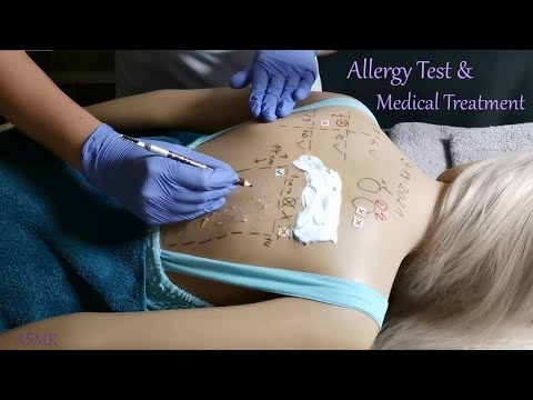 ASMR Medical Back Exam & Allergy Test