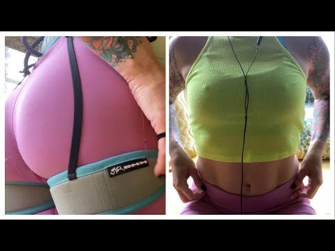 ASMR scratching - leggings, shirt and climbing harness with layered mouth sounds