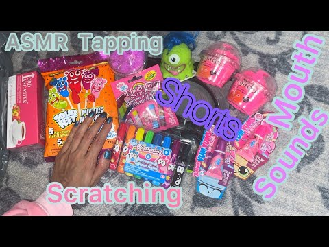 ASMR  Mouth Sounds Tapping Scratching (Dollar Tree Items) 💕|asmr shorts| 💕Soft Spoken