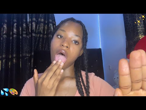 ASMR SPIT PAINTING YOU with VISIBLE SPIT| Positive Affirmations| Mouth Sounds 💦
