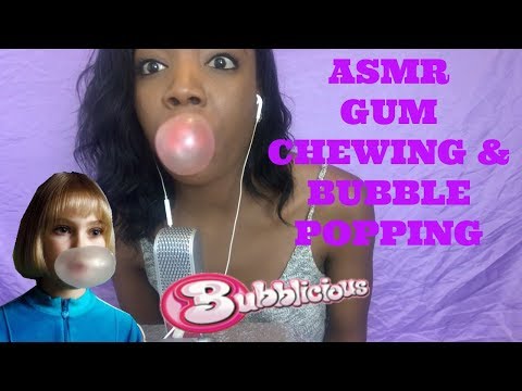 ASMR | 🍬GUM CHEWING, BUBBLE BLOWING, AND POPPING SOUNDS! *this gave ME tingles*