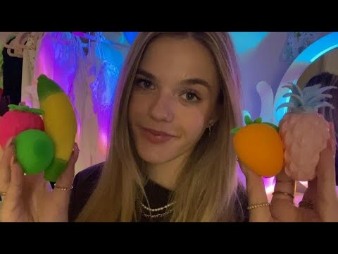 ASMR For Charity 🍊 Over Explaining My Squishy Fidgets