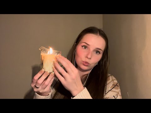 Asmr😴 trigger assortment (tapping, whisper, hand movements, mouth sounds) 🌙💤✨