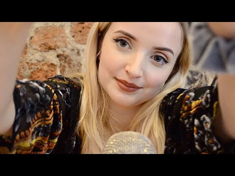 ASMR relax and fall asleep with me trigger words and hand sounds