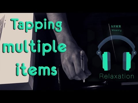 ASMR - tapping multiple items (Wood,Book,phone case, Ipad box)