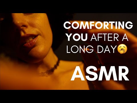 ASMR ✨ You’re laying on my lap after a long day 🥰 Whispered positive affirmations/ Face touching 💛