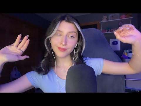 ASMR HAND SOUNDS, POSITIVE AFFIRMATIONS & VISUALS 🤍🫶🏻 plucking energy, personal attention