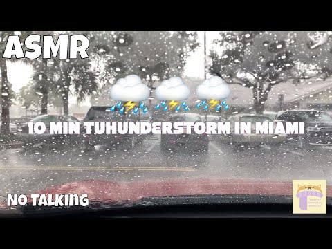 ASMR | ⛈Rain & Thunder Relaxation  ⛈10 Min No Talking